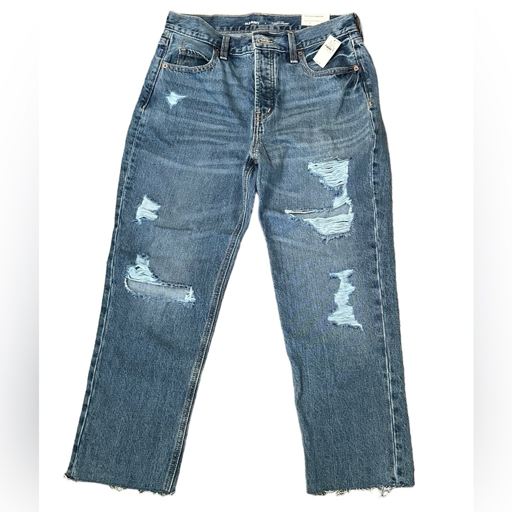 NWT Old Navy Slouchy Straight High Rise Jeans